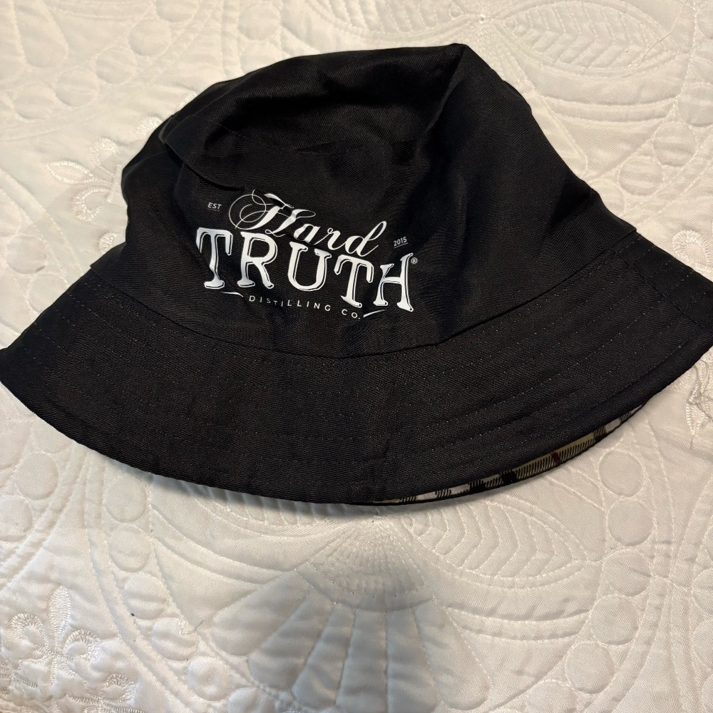 Hard Truth Distilling Co. Black Bucket Hat Reversible